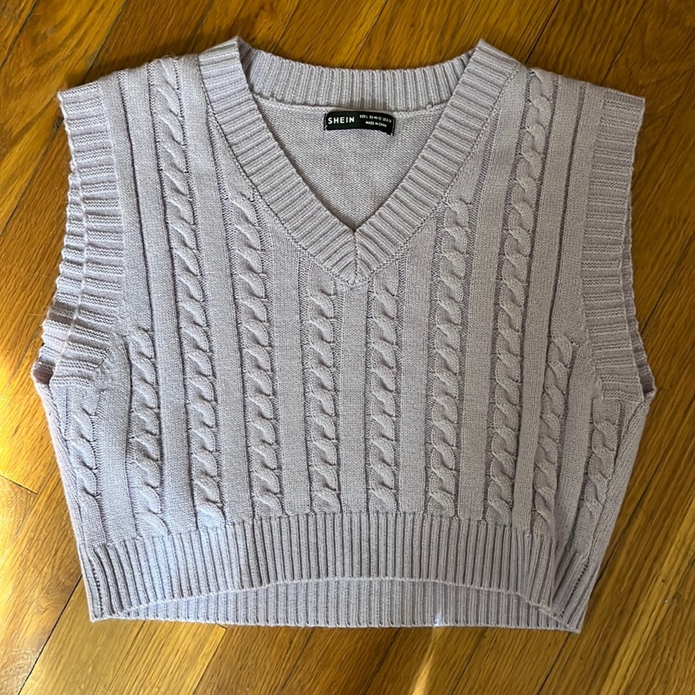 Cropped Sweater Vest